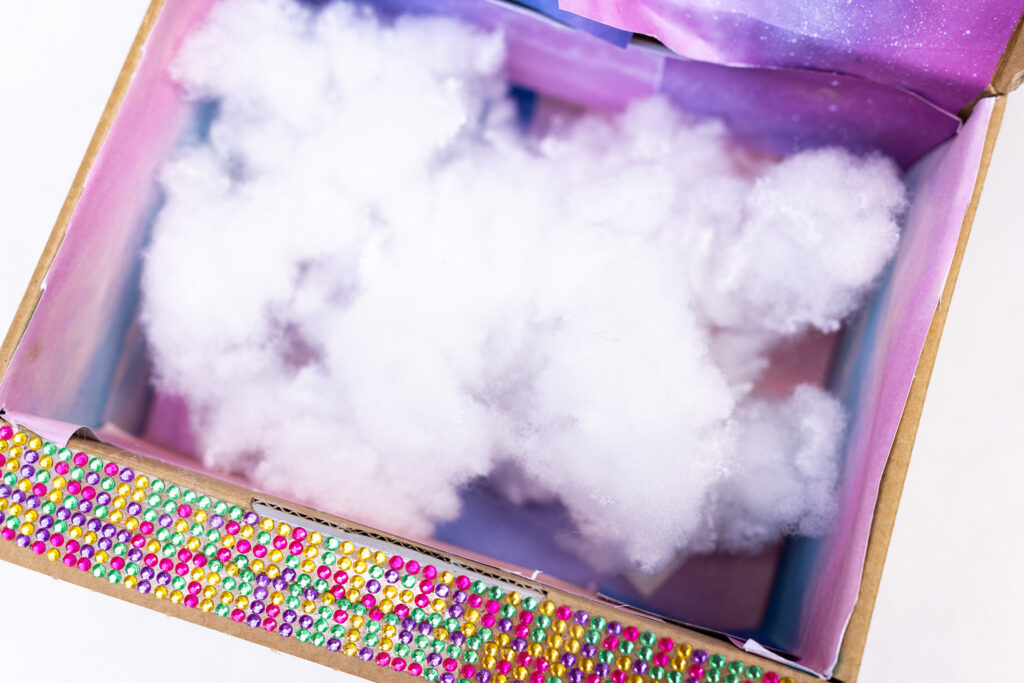 An-Sofie, mama van Uma - detail zachte binnenkant doosje